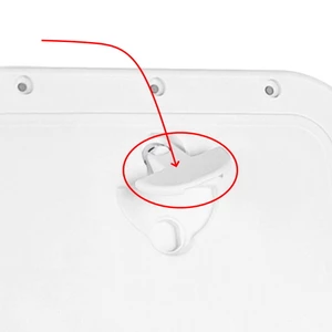 Force 4 Handle for Nuova Rade Inspection Hatches White 