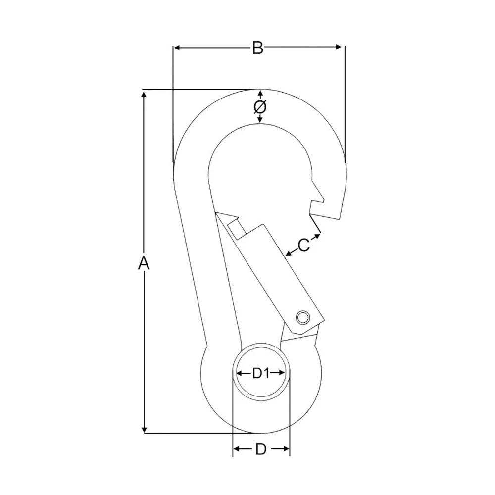 Carbine Hook With Eye