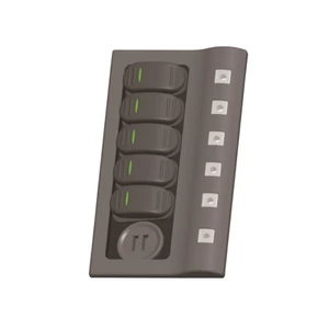 Force 4 Rocker Switch Panel with Breakers 