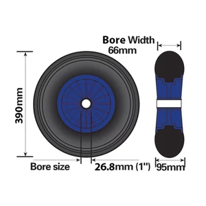 Maypole Launching Trolley Wheel - Pneumatic 15