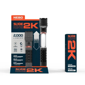 Nebo Slyde King 2K Rechargeable LED Torch & Work Light 