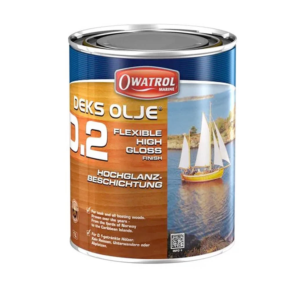 Owatrol Deks Olje D2 High Gloss Oil Varnish 2.5Ltr 