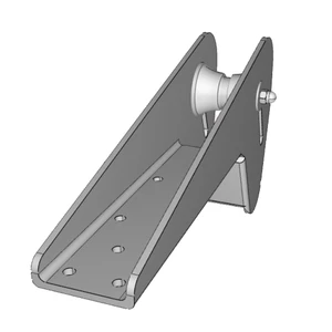 Force 4 Self Locking Bow Roller Stainless Steel 370mm 