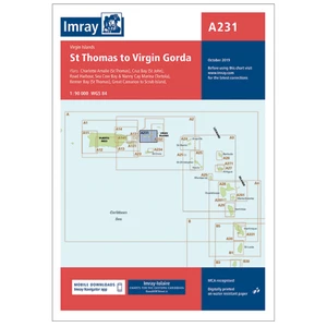 Imray Chart - Virgin Islands StThomas to Virgin Gorda