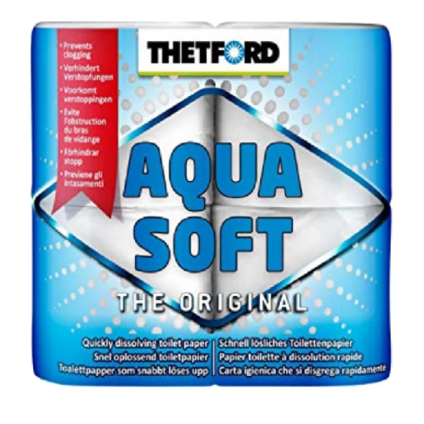 Thetford Aqua Soft Toilet Roll - Pack of 4 