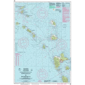 Imray A3 Anguilla to Dominica Passage Chart