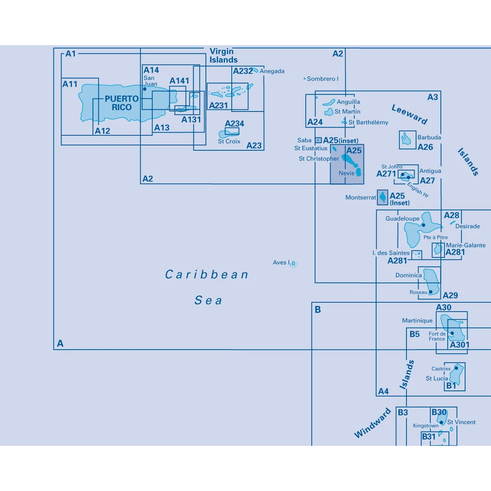 A25 St Eustatius St Christopher Nevis Monserrat and Saba