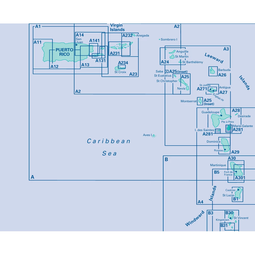 A281 Anchorages in Guadeloupe Les Saintes and Marie-Galante