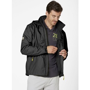 Crew Hooded Midlayer Jacket Black