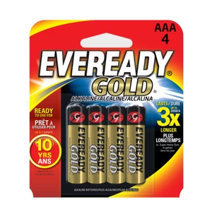 Eveready AAA Gold Batteries - 4 Pack
