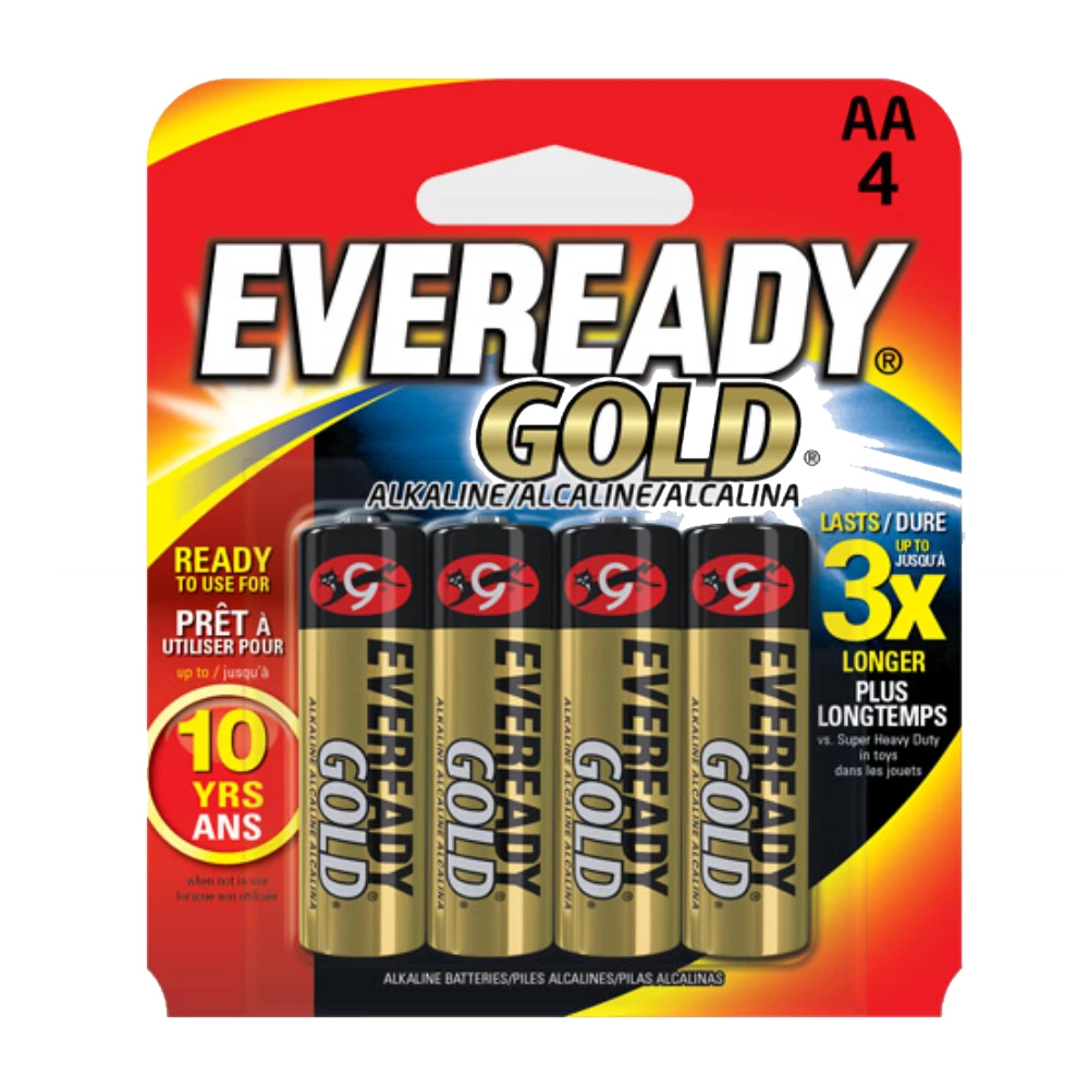  AA Gold Batteries - 4 Pack