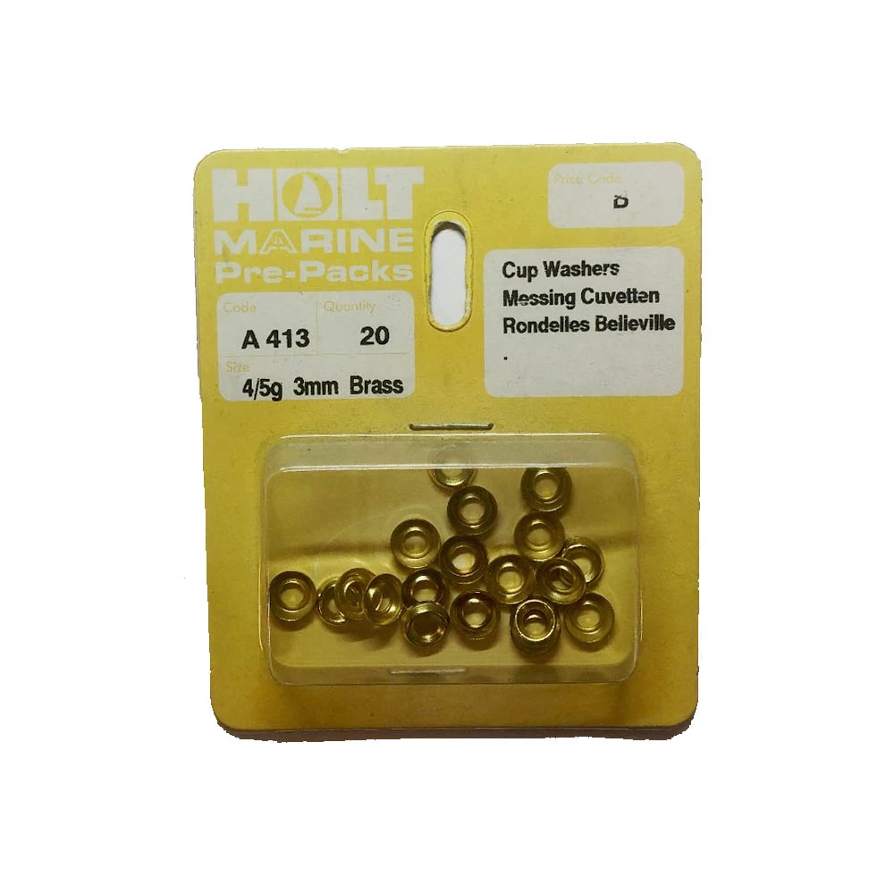 Brass Cup Washers 4/5g