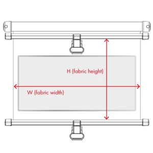 Seaview Seashade Maxi Blackout Roller Blind