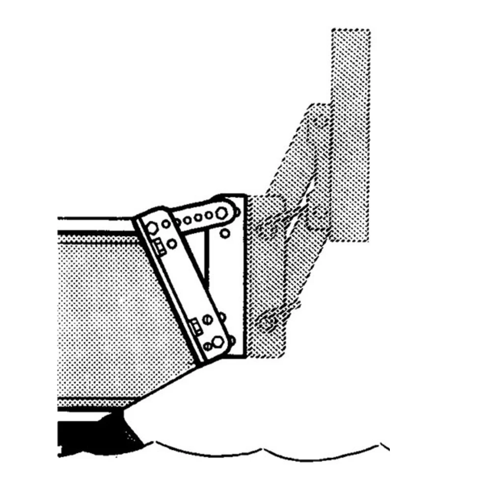 Force 4 Adjustable Plate for Outboard Motor Bracket