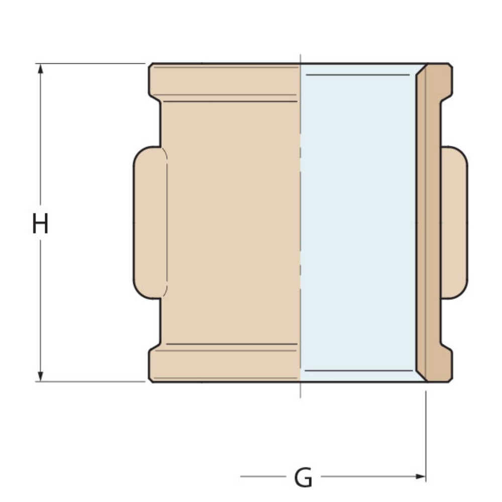 Bronze Equal Socket F
