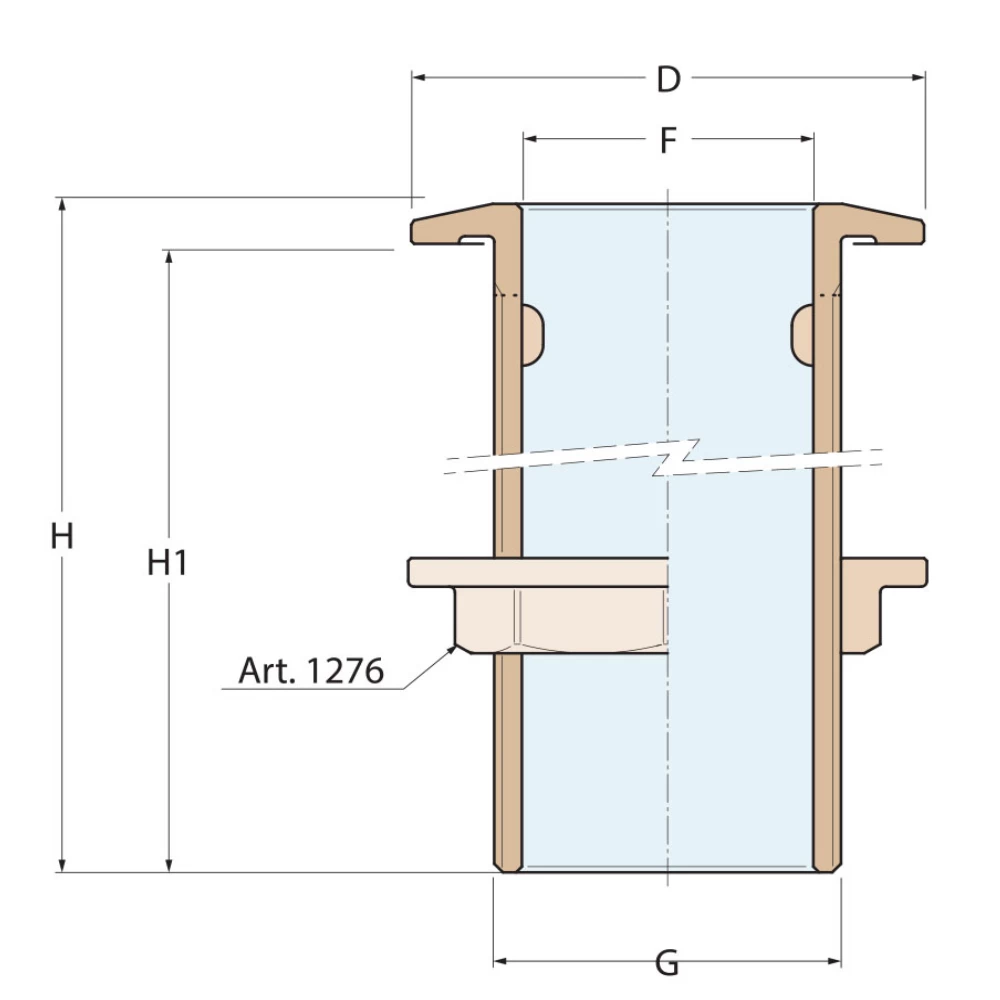 Bronze Thru-Hull Connection L Series