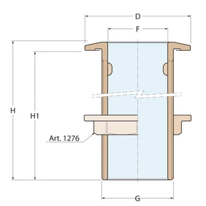 Guidi Bronze Thru-Hull Connection L Series 