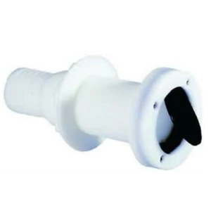 Attwood Thru-Transom Skin Fitting with Scupper 