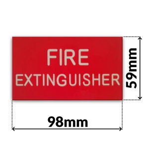 Glowfast Luminous Fire Extinguisher Sticker 