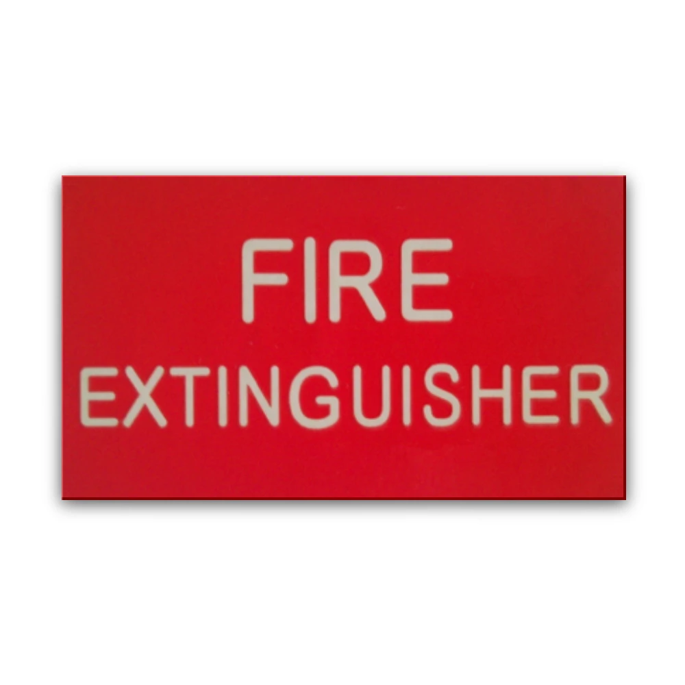 Glowfast Luminous Fire Extinguisher Sticker 
