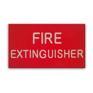 Glowfast Luminous Fire Extinguisher Sticker 
