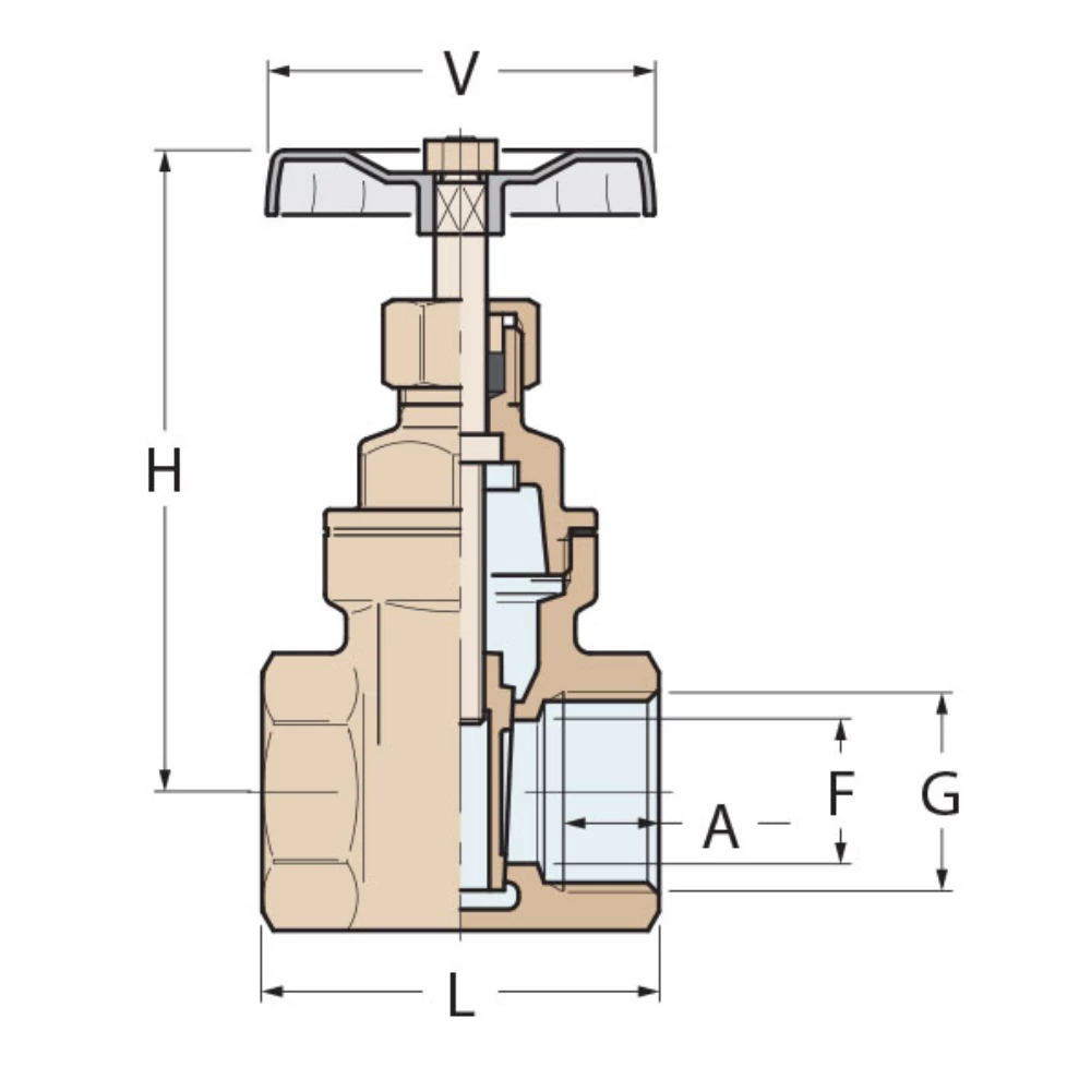 Brass Normal Series Gate Valve