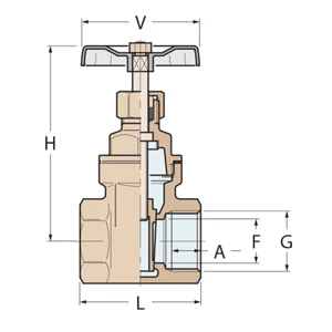 Guidi Brass Normal Series Gate Valve