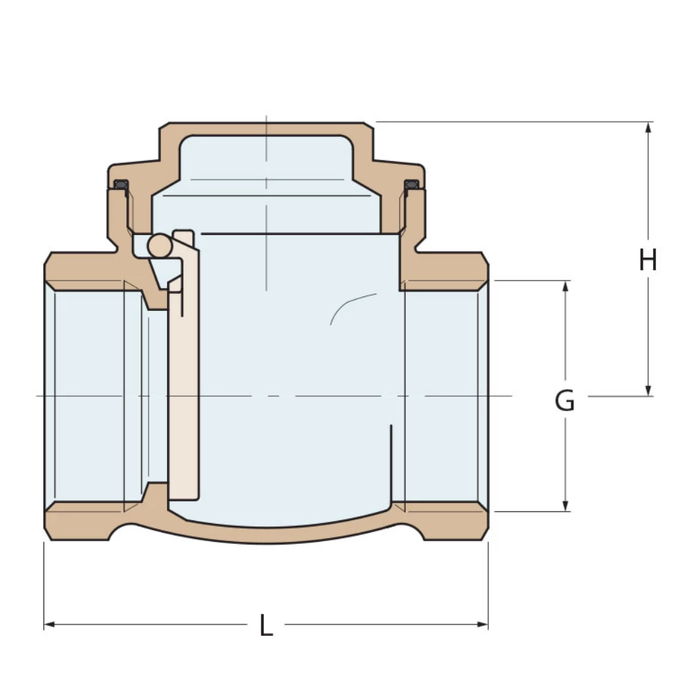 Brass/Bronze Swing Check Valve Metal Tightness