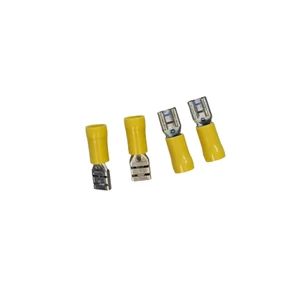 Force 4 Yellow Series Push-on Spade Connectors - Female