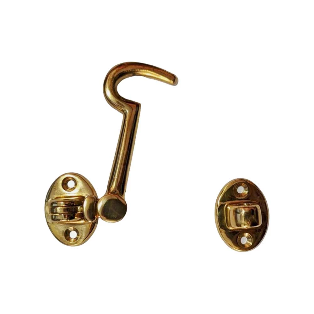 Cabin Hook Silent 4"Brass