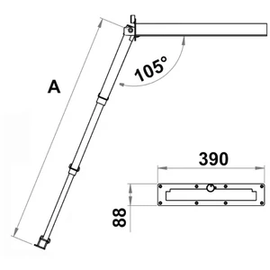 Osculati 4-Step Foldaway Ladder 