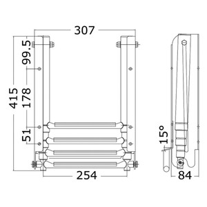 Osculati Under Platform Sliding Ladder