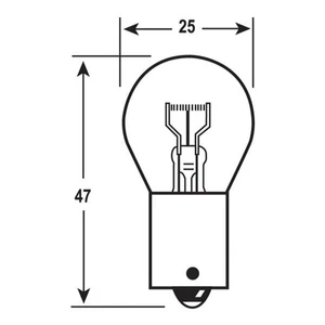 Ring Bulb 12V 21W BA15S (PK10)