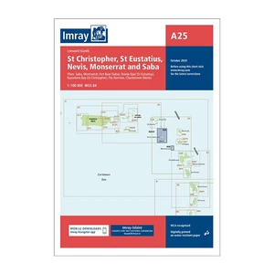 Imray A25 St Eustatius St Christopher Nevis Monserrat and Saba