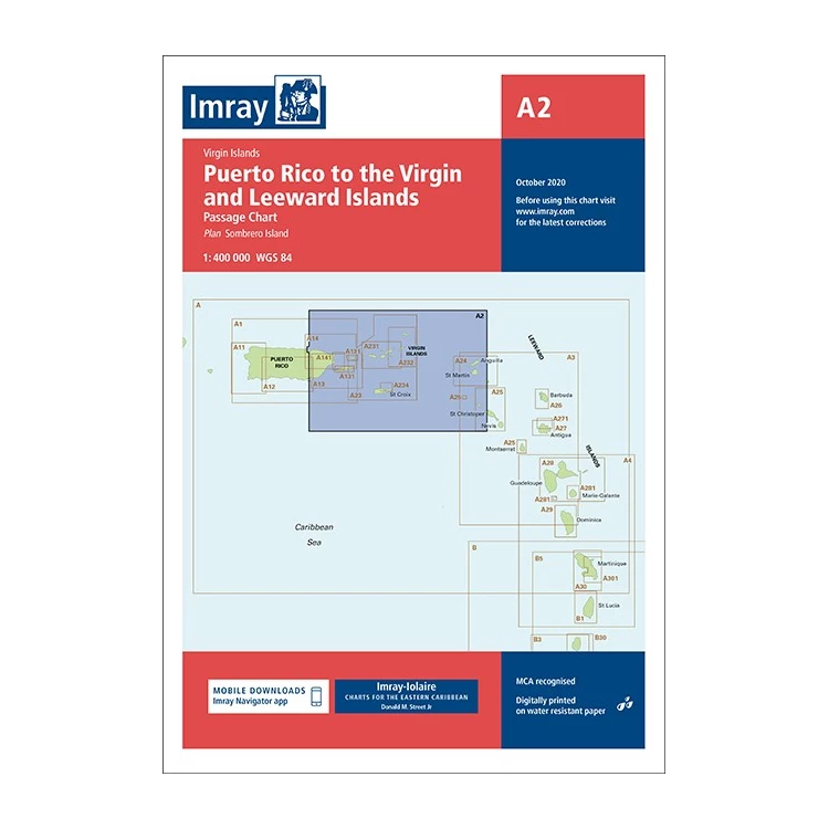 A2 Puerto Rico to the Virgin and Leeward Islands