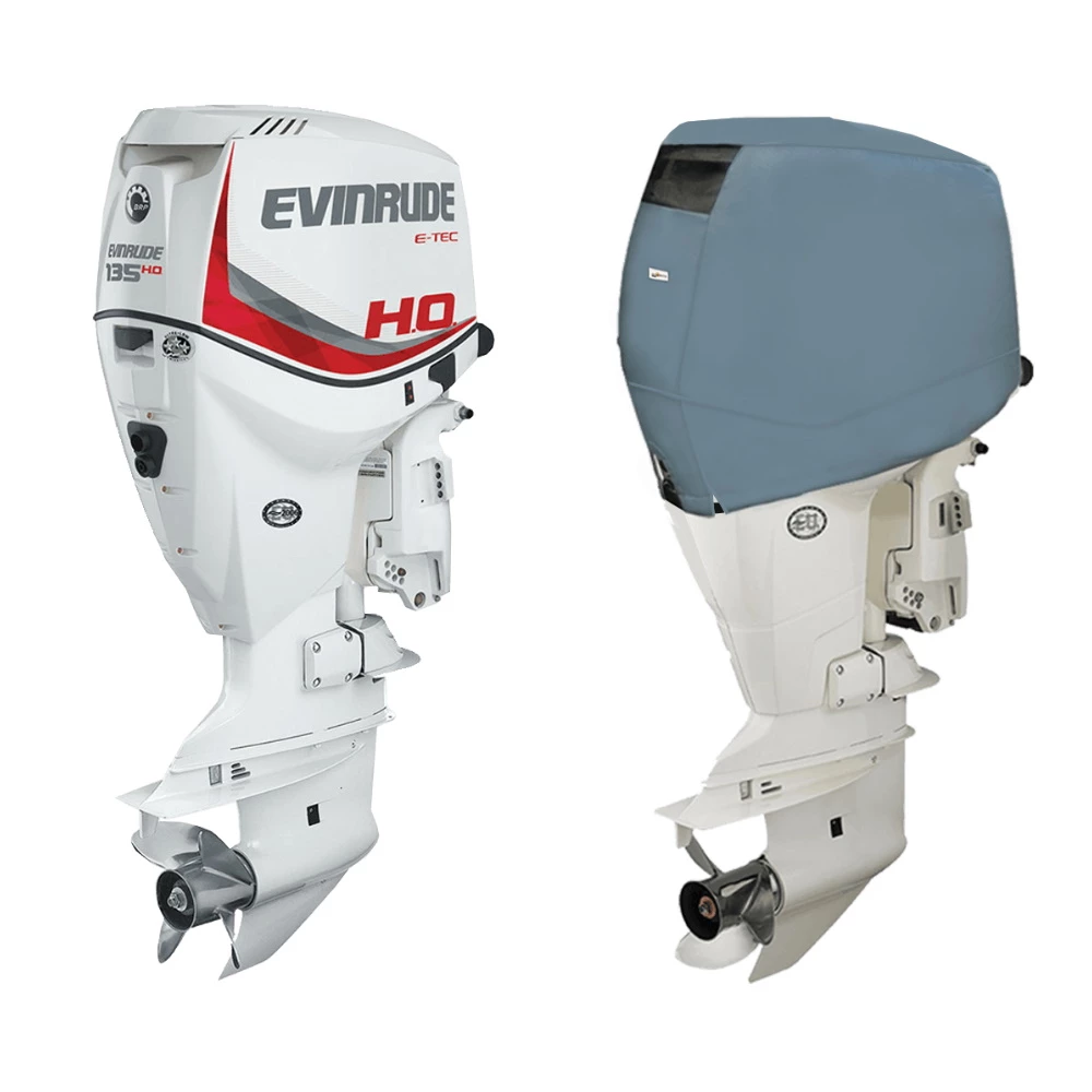 Oceansouth Fitted Outboard Motor Cover - Evinrude 135-200hp E-TEC-V6 2.6L 2004 on