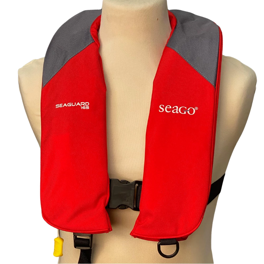 Seago Seaguard 165N Manual Life Jacket Red/Grey 