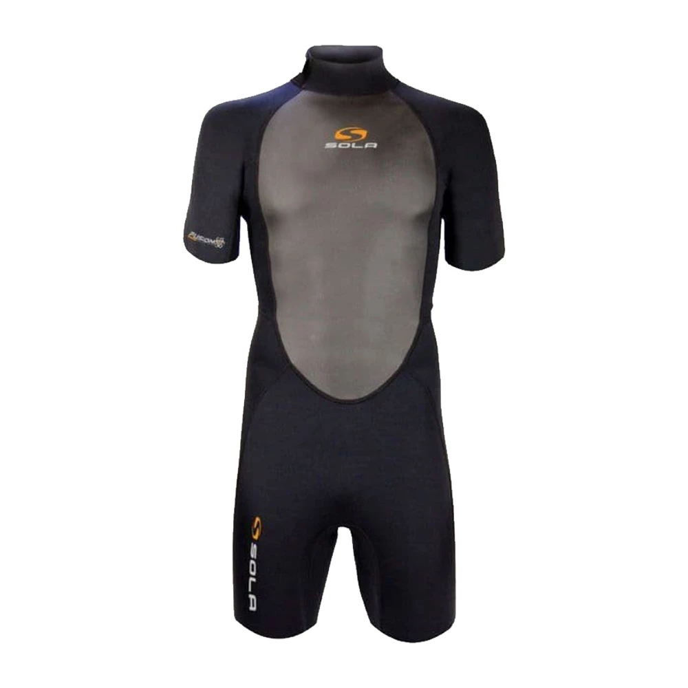 SOLA Men's Fusion 3/2mm Shortie Wetsuit Black 