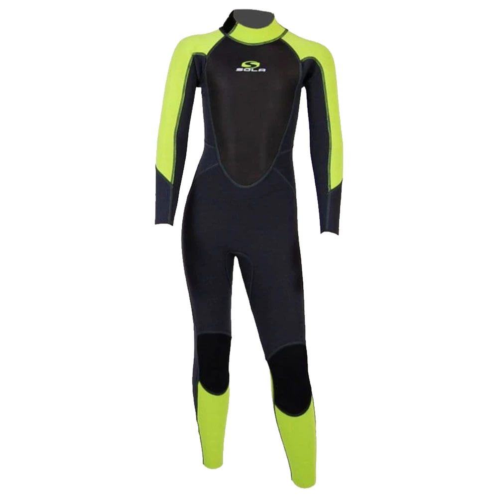 SOLA Kids Storm 3/2mm Wetsuit Lime/Navy 