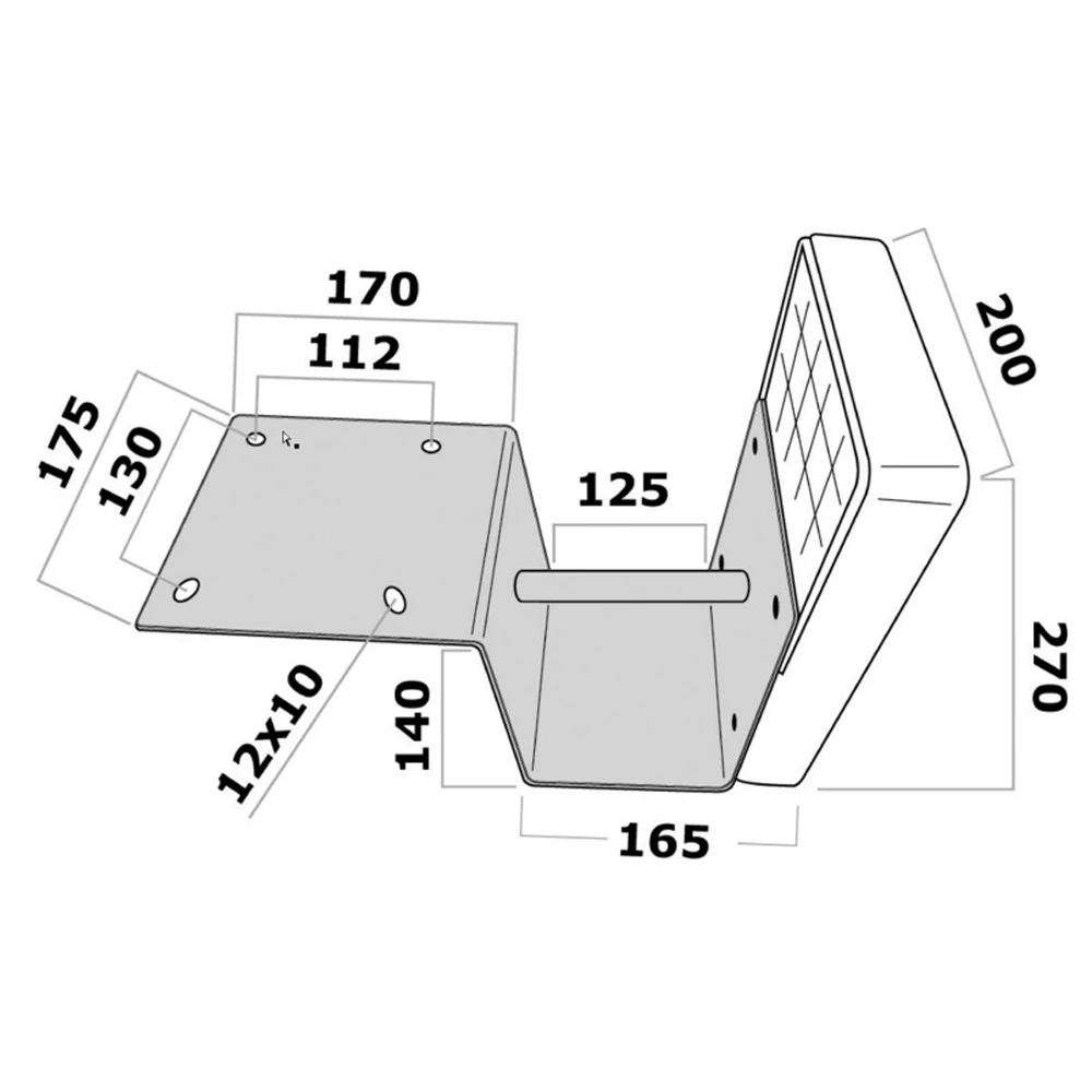 Bathing Platform Outboard Engine Bracket
