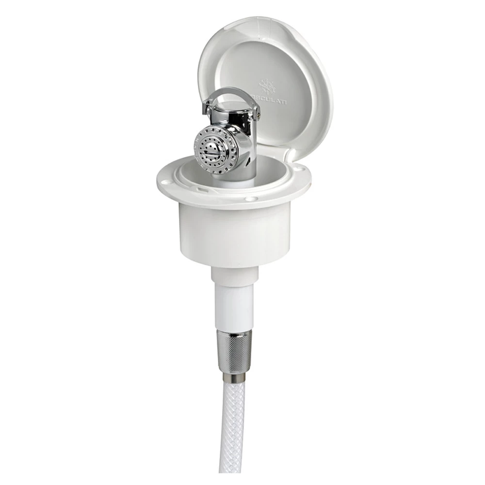 Osculati Classic Evo white deck shower PVC hose 2.5 mm