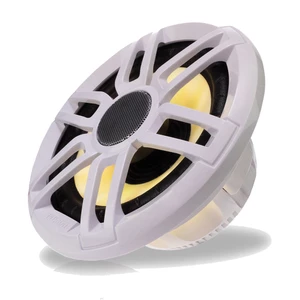 Fusion Damaged Box XS Sport Grey White RGB LED Speakers 