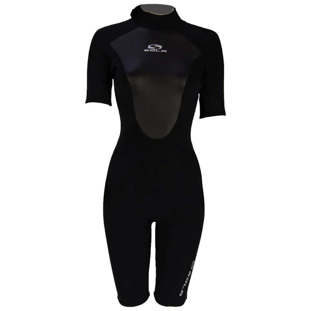 SOLA Women's Ignite 3/2mm Shortie Wetsuit Black