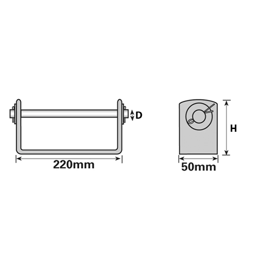 Boat Trailer Keel Roller Bracket For 630797