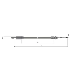 Maypole Trailer Brake Cable for ALKO (Old Style) - Quick Connect 