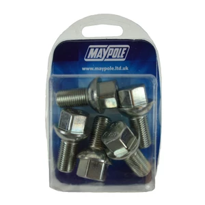 Maypole Conical Trailer Wheel Bolts M14 x 27mm (4 Pack)