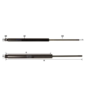 Stabilus Trailer Coupling Damper Suitable For Knott KF/KRV/KFG 13