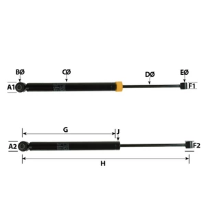 Stabilus Trailer Coupling Damper Suitable For ALKO 60/90S 