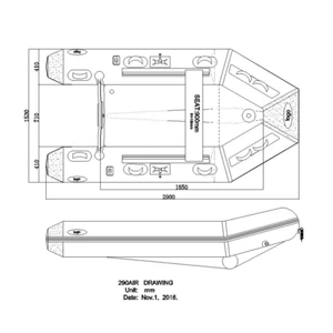 Seago Spirit Inflatable Boat - Air Deck 