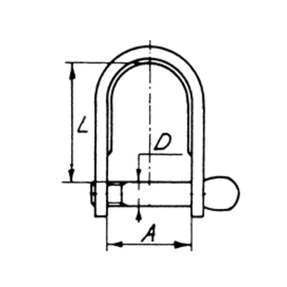 Stainless Steel Strip Dee Shackle